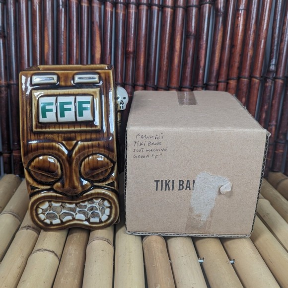 Frankie's Tiki Room Green F Tiki Bandit Tiki Mug - Picture 12 of 12